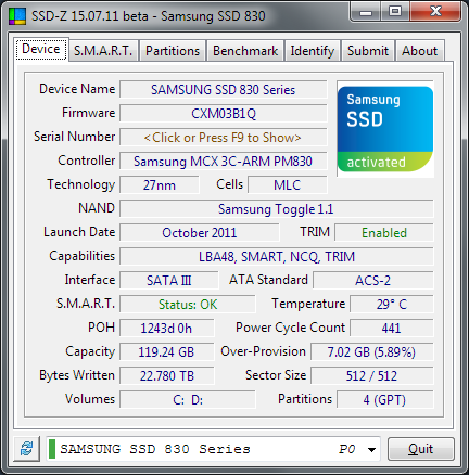 Windows 8 SSD-Z full